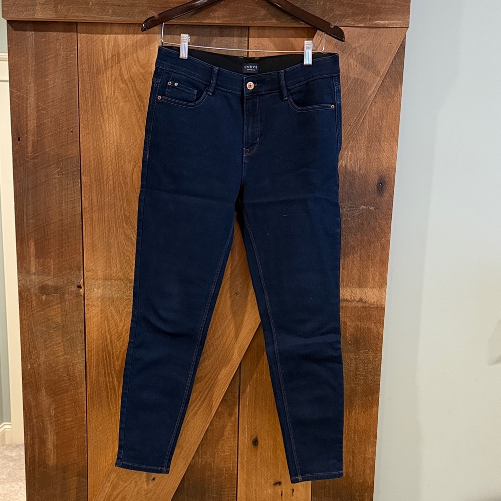 Chic Women's Dark Blue Skinny Jeans
